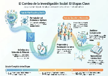 Los pasos en la investigación