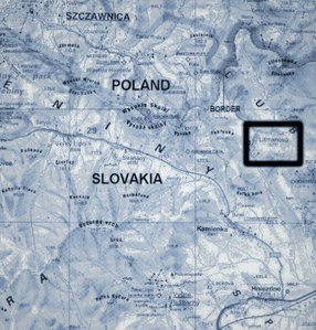Mapa de ubicación de Litmanova