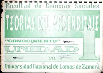 Teorías del aprendizaje Unidad 1