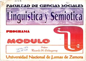Lingüística y semiótica